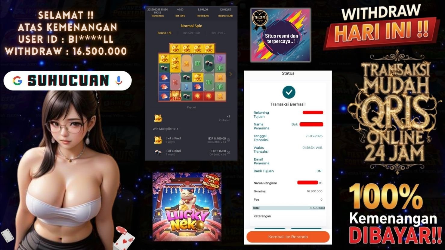 SUHUCUAN JACKPOT SLOT LUCKY NEKO